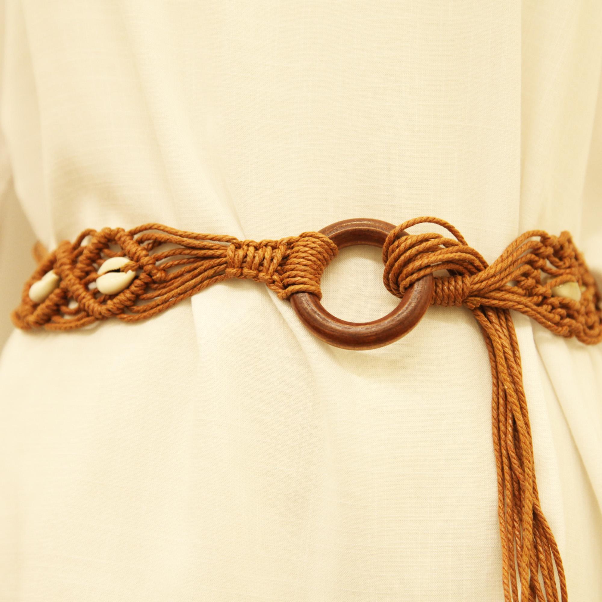 Retro Woven Belt for Women, Tassel Rope Waist Chain  display picture 1