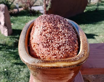 Natural bread baking mold, hand-turned
