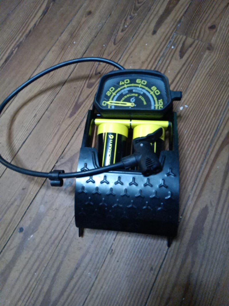 Blackburn Bike Dual Barrel Foot Pump w/ Gauge - Bicycle Tire Speed Inflation image 6