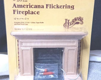 Housework’s Dollhouse Miniature Flickering Fireplace 2022 Vintage 1987 NIB