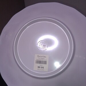 SET OF 6- Sur La Table 11" Plates Red Rooster Red Melamine 731612 New Never Used imagen 3