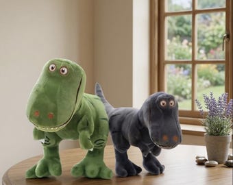 Dinosaur Rex Plush Toy Story Cute T-Rex Stuffed Animal for Kids & Collectors Soft Jurassic Creature Gift