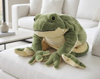 Emotional Support Frog Plush | Soft Kawaii Comfort Toy, 58 CM (23 Inches)