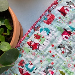 Little Red Riding Hood Wholecloth Baby Quilt