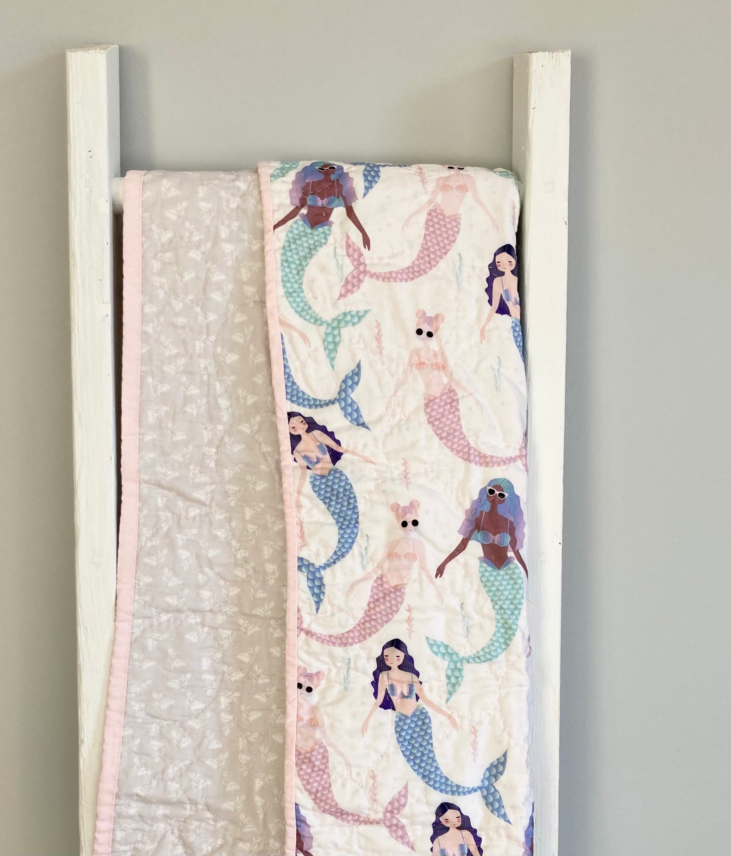 Whole Cloth Mermaid Baby Quilt Etsy Canada