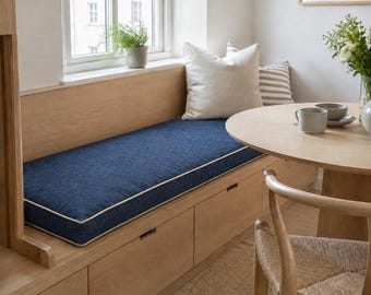 3'' Thick Custom Replacement cushion covers for seats benches, porch swings, RV. Zippered. Any size and shape.(COVER ONLY)