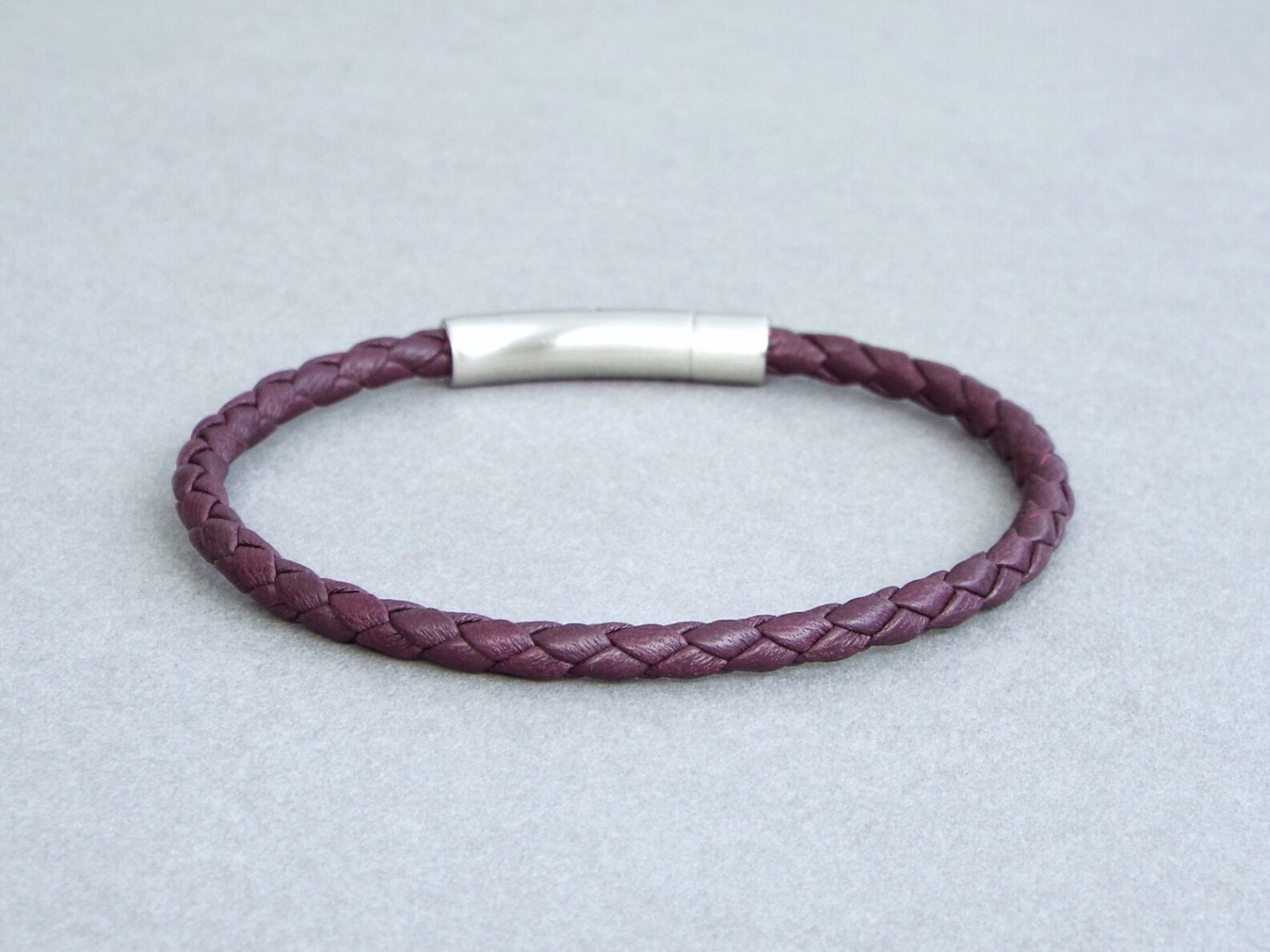 Mens Bracelet Braided Leather Bracelet Men's Leather Etsy