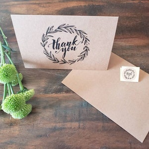 Lot de 6 cartes de remerciement rustiques/cartes vierges/cartes de remerciement pour mariage rustique/Notes de remerciement rustiques/Notes de douche nuptiale