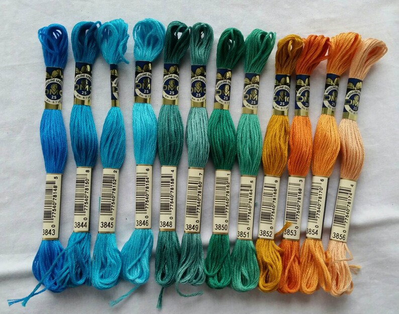 DMC Embroidery Floss Red Pink and Purple DMC Cotton Embroidery Etsy