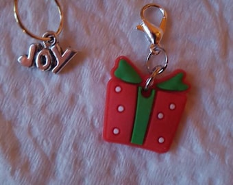 Juego de marcadores de punto para tejer en Navidad, Joy Ring, regalo