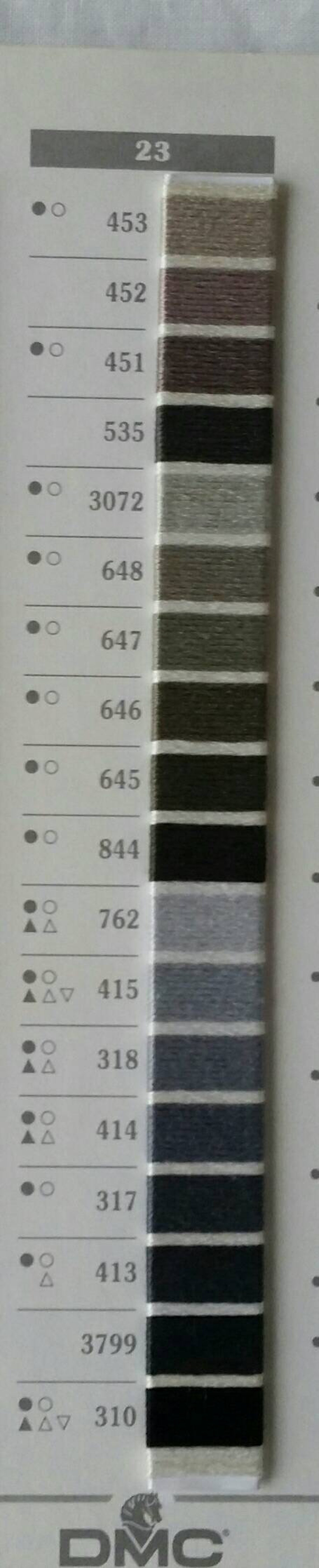 DMC Embroidery Floss Grey DMC Cotton Embroidery Floss Cross Etsy