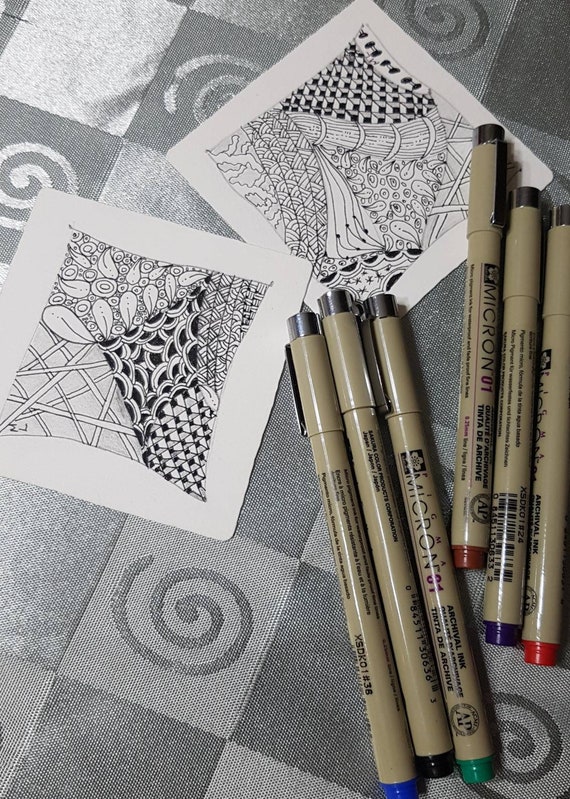 Sakura Pigma Micron Pens: Archival Ink, Zentangle, Sketching