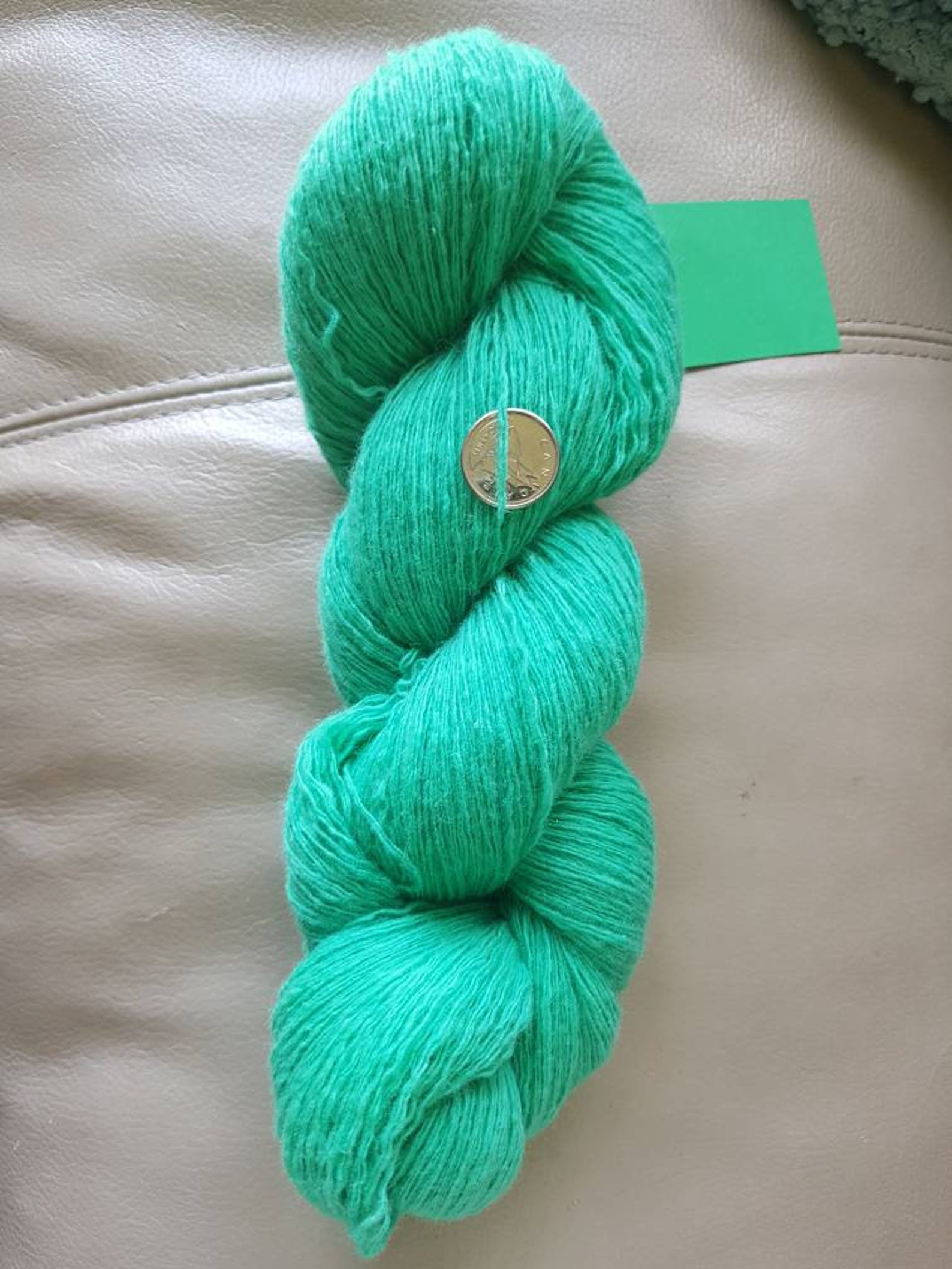 Kelly Green Reclaimed Yarn/zero Waste Yarn/upcycled Etsy