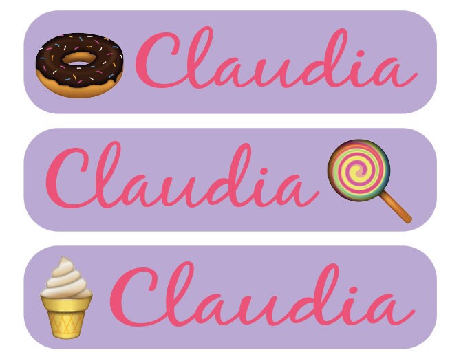 48 personalized childrens labels perfect for crayon etsy