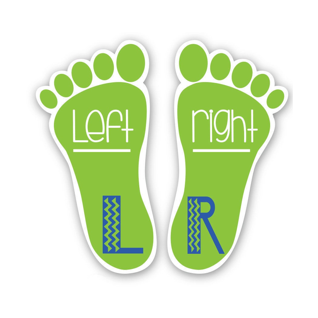 SchuhEtiketten unterrichten Kinder links & rechts mit Etsy