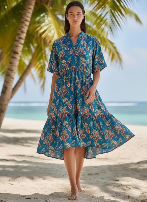 Boho Floral Paisley Maxi Dress: Short Sleeve Silk Gown for Her - Etsy Boho Floral Paisley Maxi Dress: Short Sleeve Silk Gown for Her - Etsy