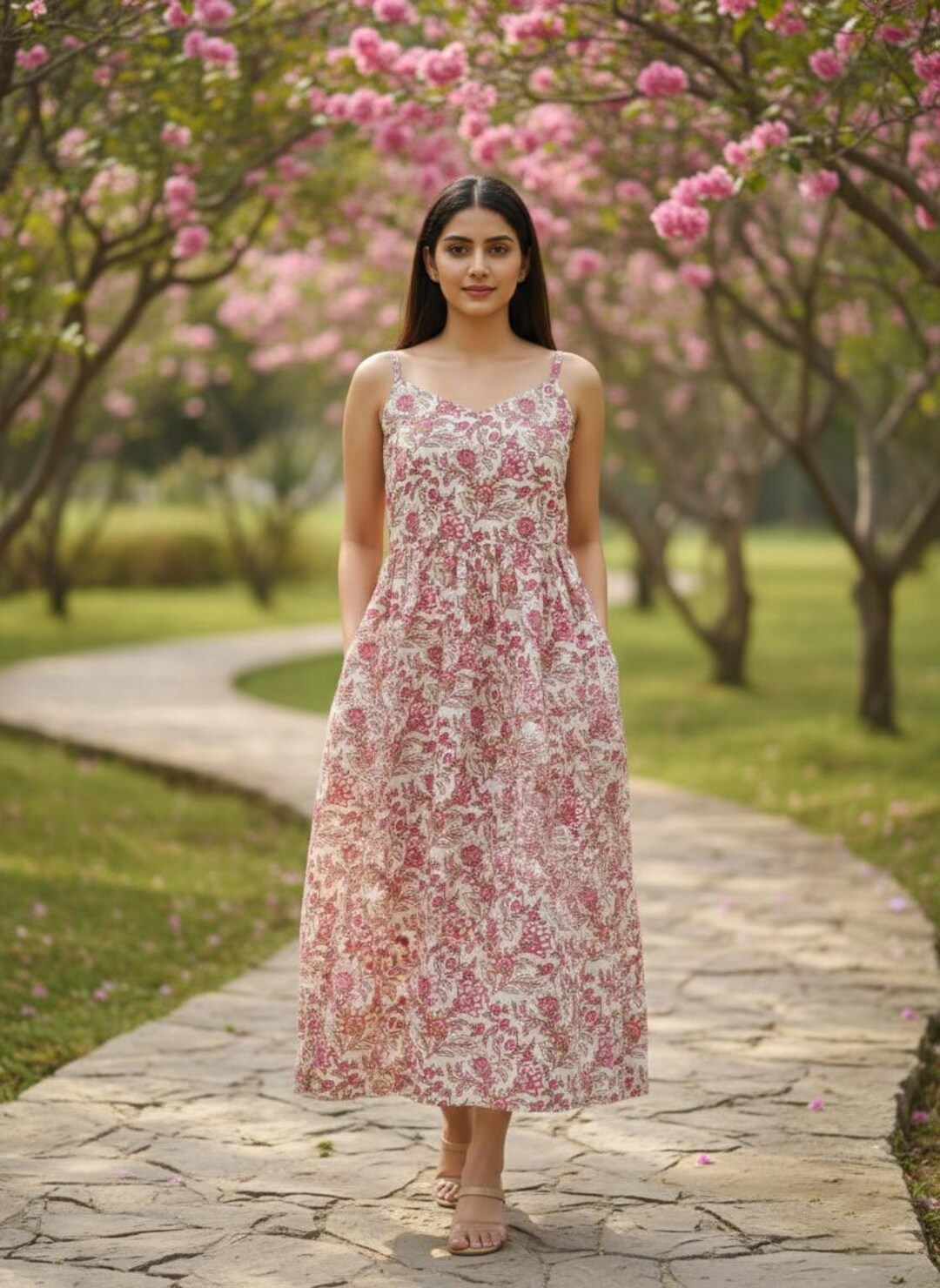 mikarose dresses MDSH25302 JENSEN FLORAL DRESS – The Clothing Cove sexy beach dress เดรสลายดอกไม้ lamuse-4 Size:W40/34