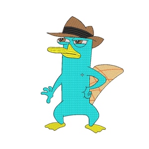 Perry the Platypus Embroidery Design File