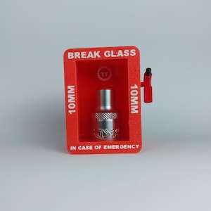 10mm Nuss Notfall-Halter | Magnetischer Stecknuss-Halter für Werkstatt & Hobbyraum Perfektes Geschenk für Männer / Autoschrauber Inkl. Nuss