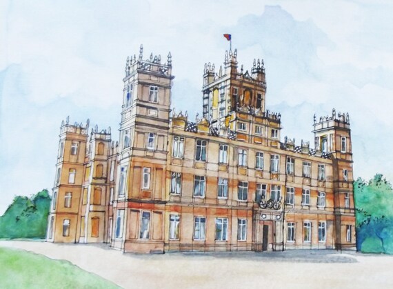 Ahnliche Artikel Wie Downton Abbey Highclere Haus Uk Druck Von