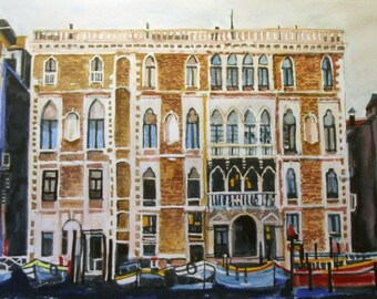 Venice a  Print From Original Mixed Media Work