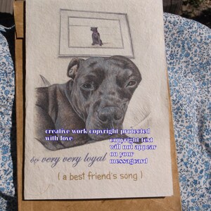 so very very loyal / staffie card/ staffordshire / love my staffie/ personalize / journey/storybook/unique empathy condolence/ pet cards