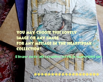 day by day..... /personalize/ cat and human in chair/storybook/sentimental/pet sympathy/ empathy/ journey/love cat/ Emotional