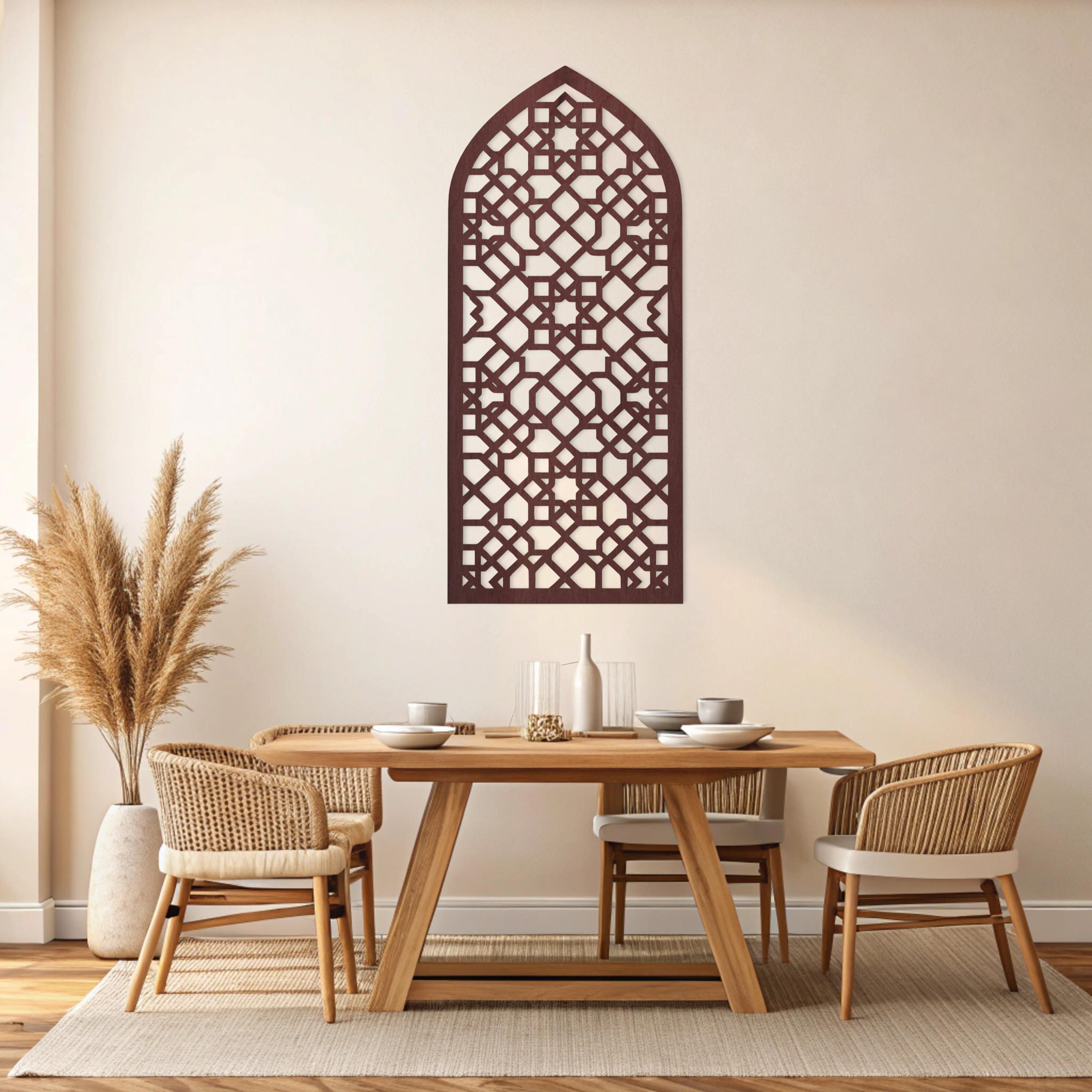Arabic Windows Wall Panel, Moroccan Wood Panels, Moroccan Wall Art ...