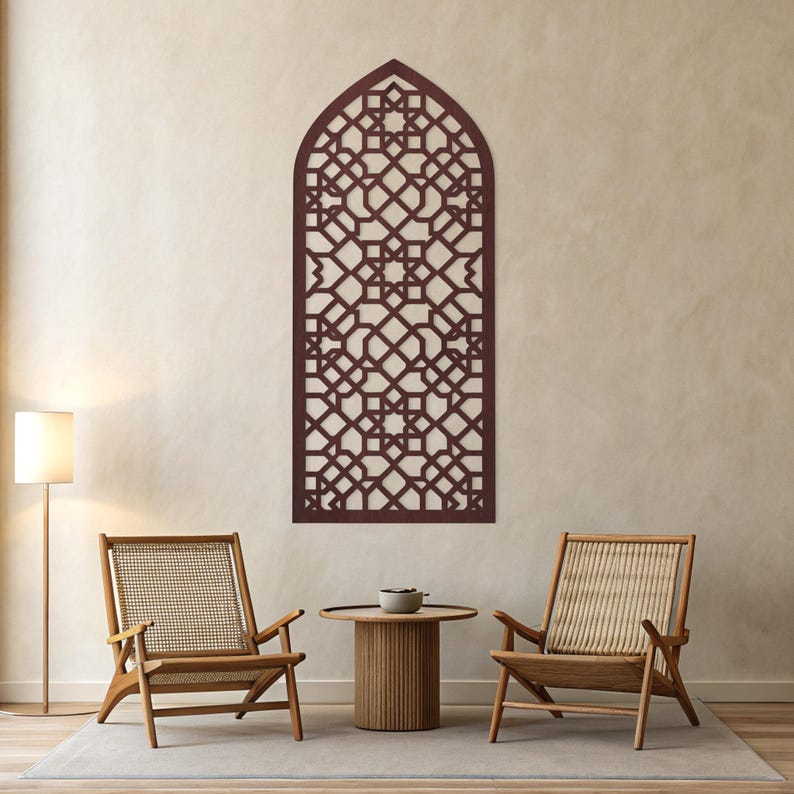Arabic Windows Wall Panel, Moroccan Wood Panels, Moroccan Wall Art ...