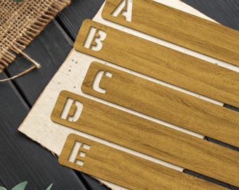 Separador de discos de madera, separador de discos de vinilo, separador de discos de género, separador de libros, almacenamiento de discos de vinilo, separadores de álbumes