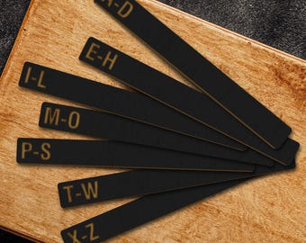 Separador de discos LP, separador de discos de vinilo, separador de discos por género, separador de libros, separador de discos de madera, almacenamiento de discos de vinilo, separadores de álbumes