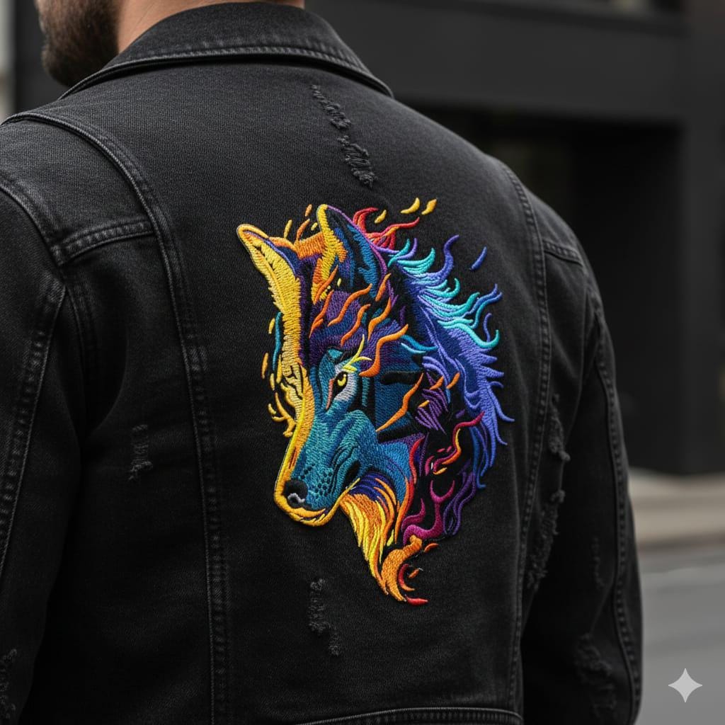Wolves Dst Wolf Embroidery Design | Jacket, Hoodie Machine File (instant Download ...