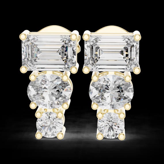 片耳用「e.m./イーエム」シルバー925 ジルコニア3粒フープピアス e.m.（イーエム）の「SILVER925ジルコニア3粒フープピアス/レディース