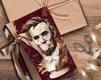 Abraham Lincoln Pop Art Wrapping Paper