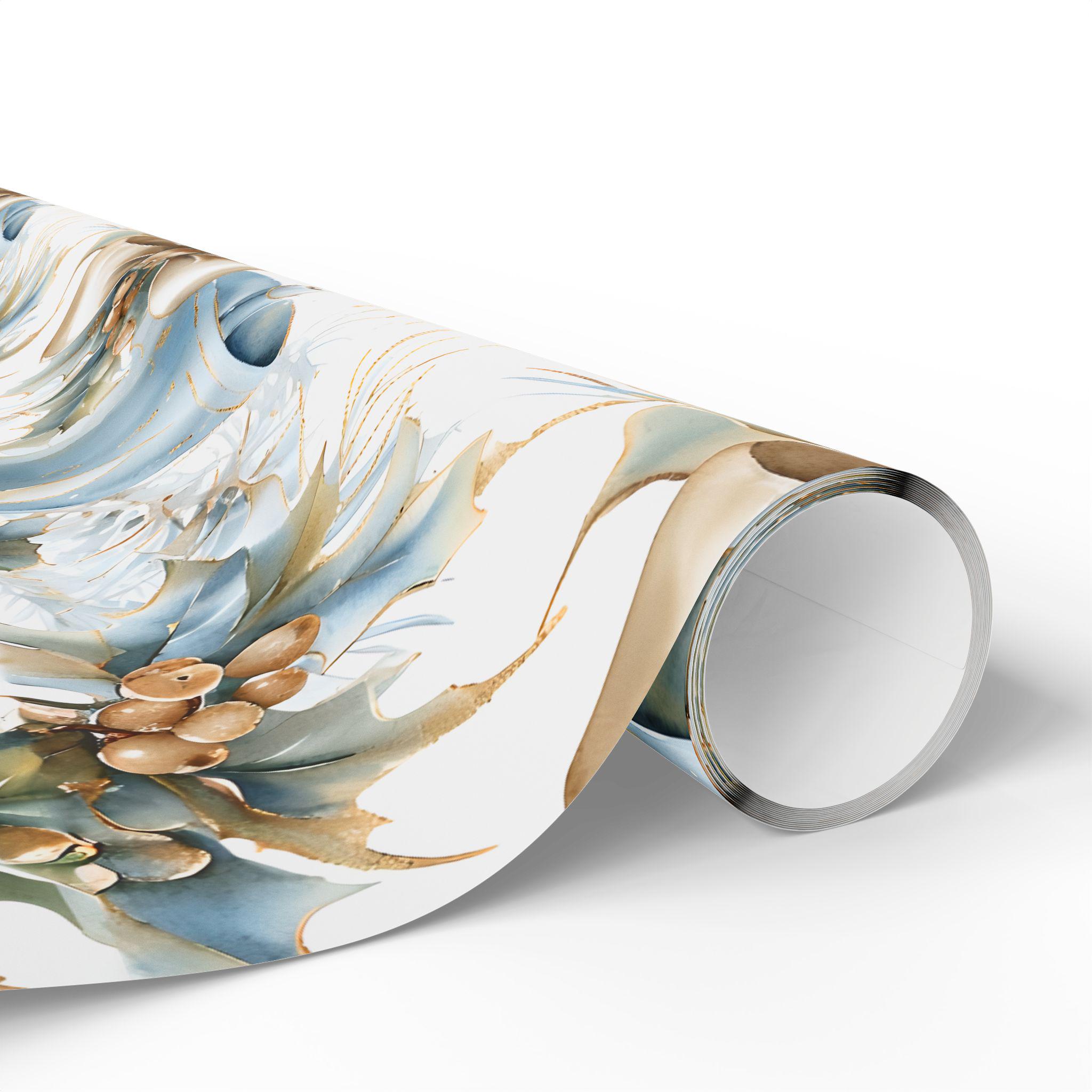Classic Silver Bells Christmas Wrapping Paper: Blue - Etsy