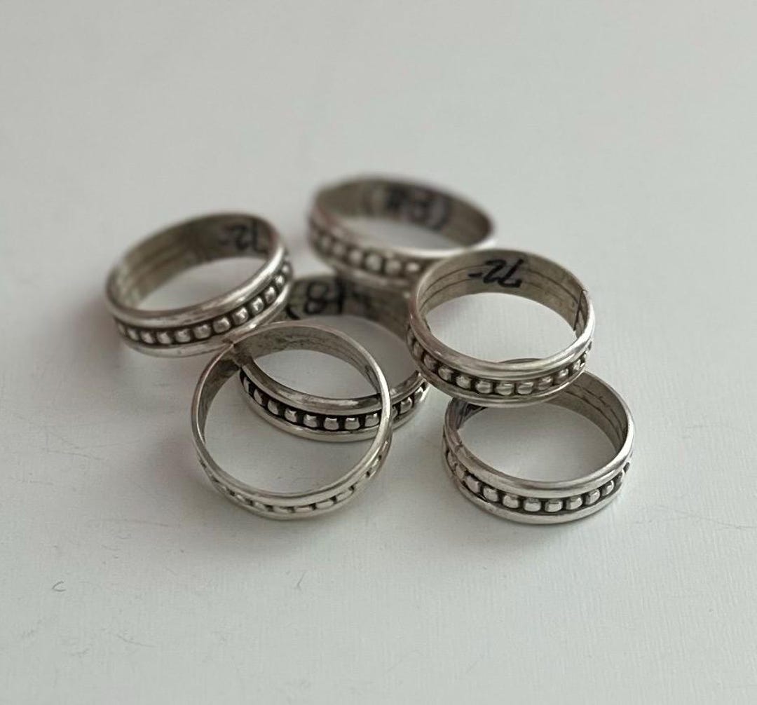 Sterling Silver Simple Stacker Ring - Etsy