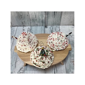 Christmas Faux Whipped Cream Mug Topper, Peppermint Whip Cream Mug Decor, Christmas Tree Mug Topper, Snowman Topper
