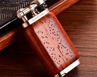 Retro Pipe Lighter, 5-in-1 Cigar Tool, Pipe Tamper & Reamer, Groomsmen, Gift for Men, Father's Day