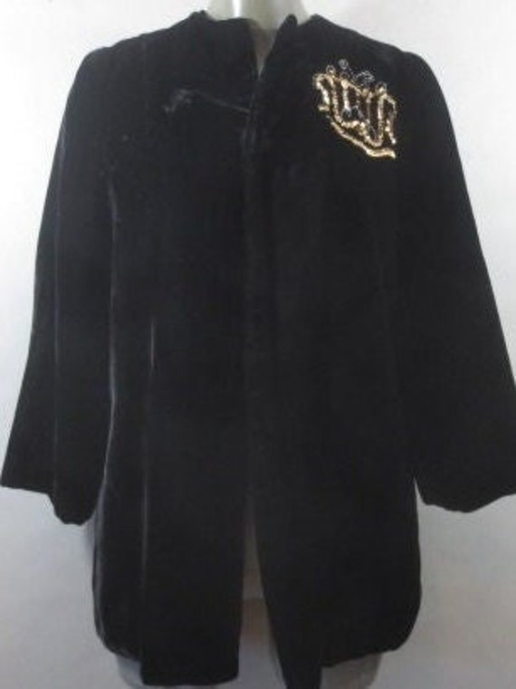 Vintage Velvet Jacket, Created by KORMAN New York,