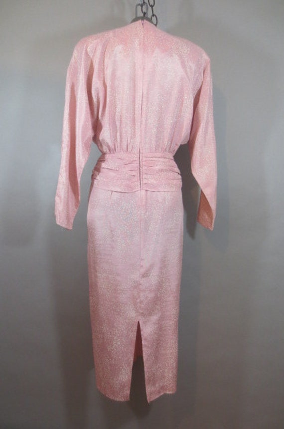 Vintage 1980's NINA PICCALINO, Dress, Pink With W… - image 8