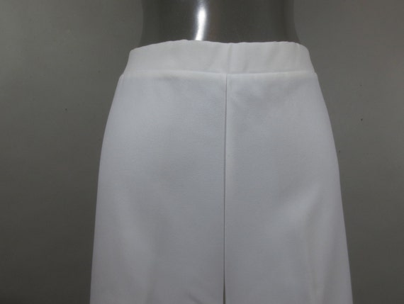 Vintage 1970's DONNKENNY White Polyester Pants, W… - image 2