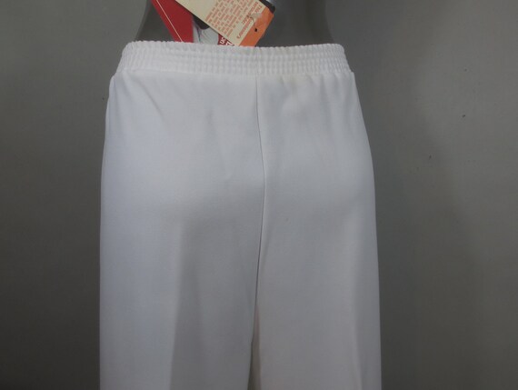 Vintage 1970's DONNKENNY White Polyester Pants, W… - image 5