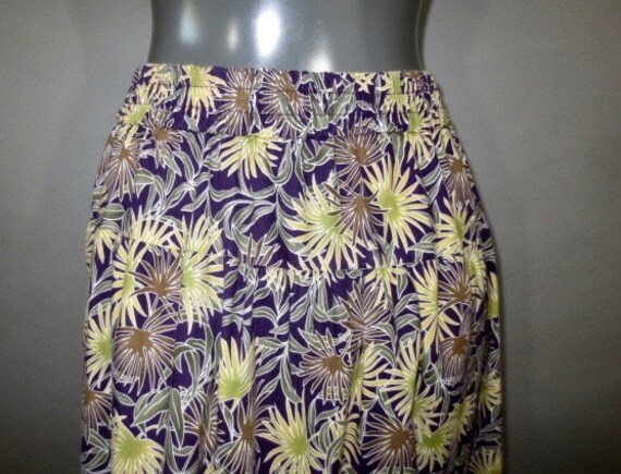 1980's Full Skirt, Hippie Tiered Skirt, Peasant S… - image 5