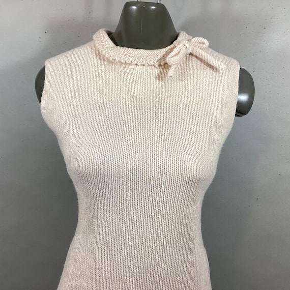 1960 - Wool Felt Mini Dress - S