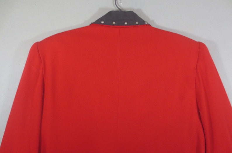 Western Jacket, SADDLE RIDGE, Vintage Collection, Silver Metal Studs and Button, Rayon Wool Blend, Med. image 5