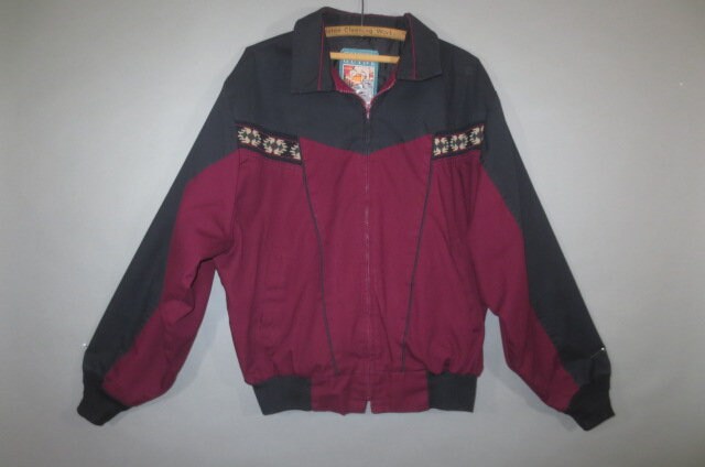 Vintage Canyon Guide Outfitters 90s Aztec Lined Jacket Zip