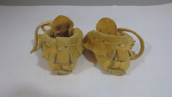 Handmade Baby Moccasins, Soft Deer hide Moccasins… - image 4