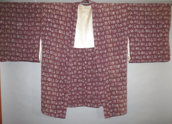 Vintage Haori Kimono Jacket, String Closures (him… - image 2