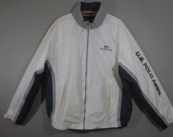 US POLO Assn Authentic Goods Nylon Hooded Windbreaker Good