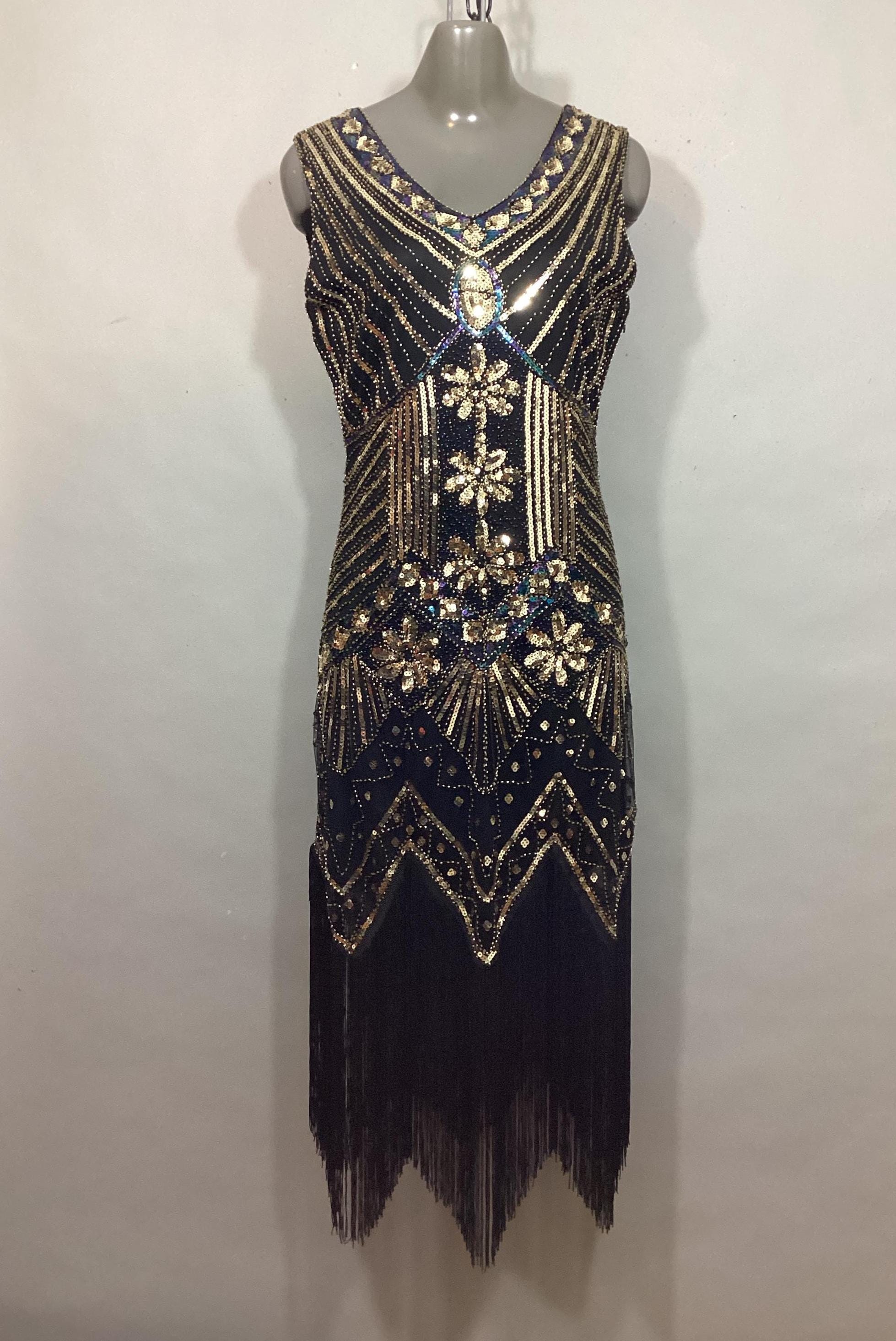 Flapper Gold Dress - Etsy